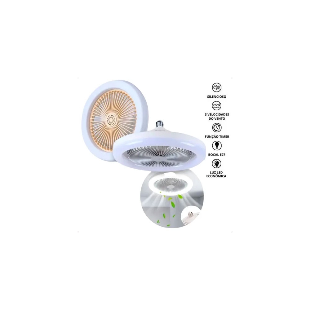 Lâmpada com Ventilador