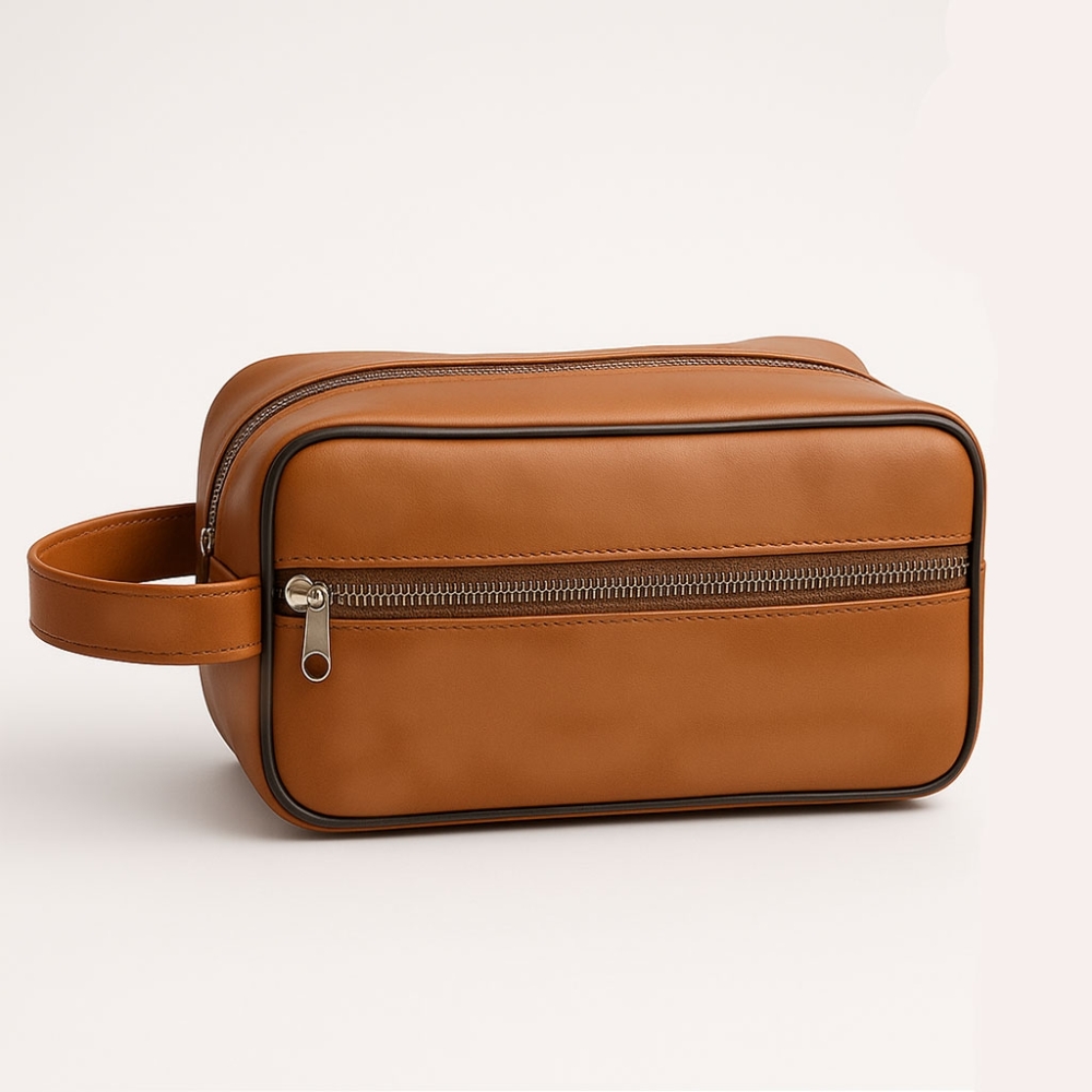 Necessaire em couro sintetico, estilo luxo-LE001